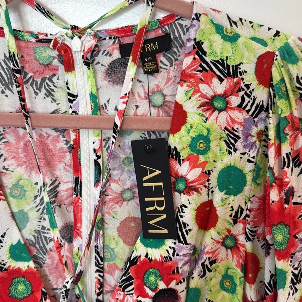 nwt AFRM Caprice Mini Daisy Mini Dress - Picture 4 of 9